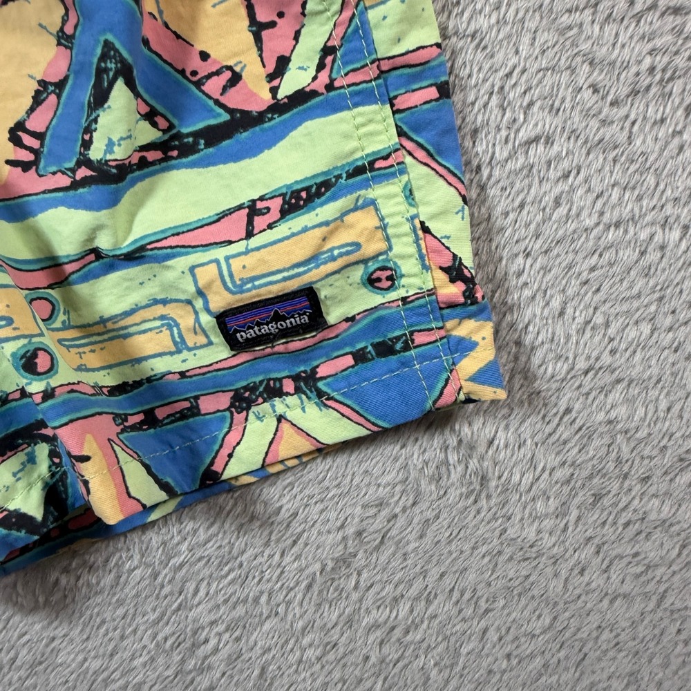 Patagonia Baggies Shorts Kids 6-12M Multicolor Geometric Abstract Print - Picture 3 of 6
